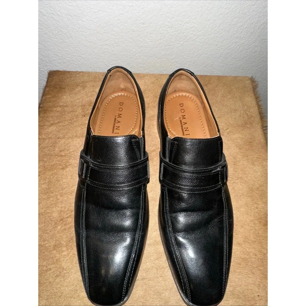 Johnston‎ & Murphy Domani Loafers Mens Size 9.5 M Black Leather Dress Shoes